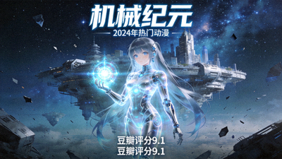 2024年热门动漫《机械纪元》海报，豆瓣评分9.1