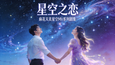 麻花天美星空MV系列剧集《星空之恋》海报